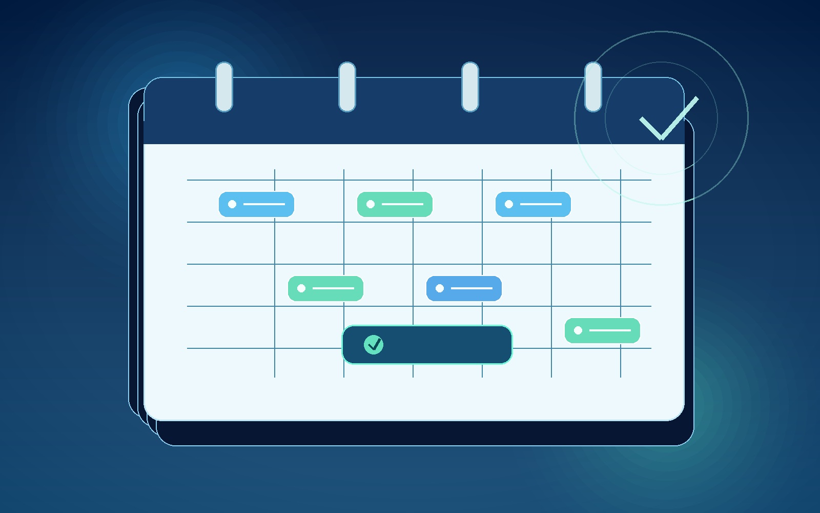 Sales calendar for held meetings