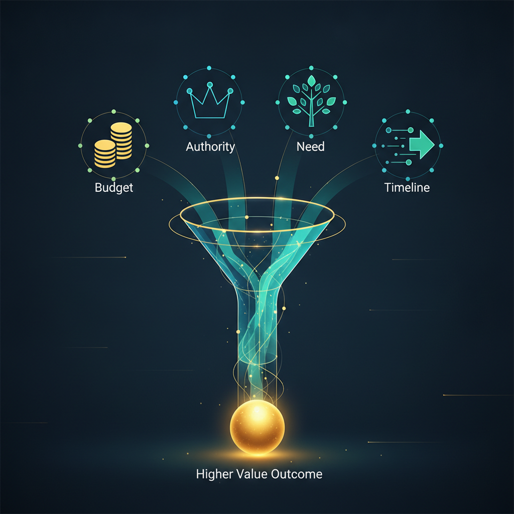 Graph showing rising costs of BANT leads with a focus on quality and verification.